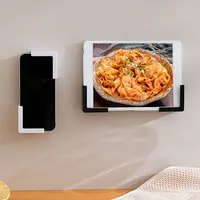 Self-adhesive Wall Mounted Mobile Phone Holder Split Type Tablet Computer Stand Multi-functional Charging Rack Durable Bracket 1