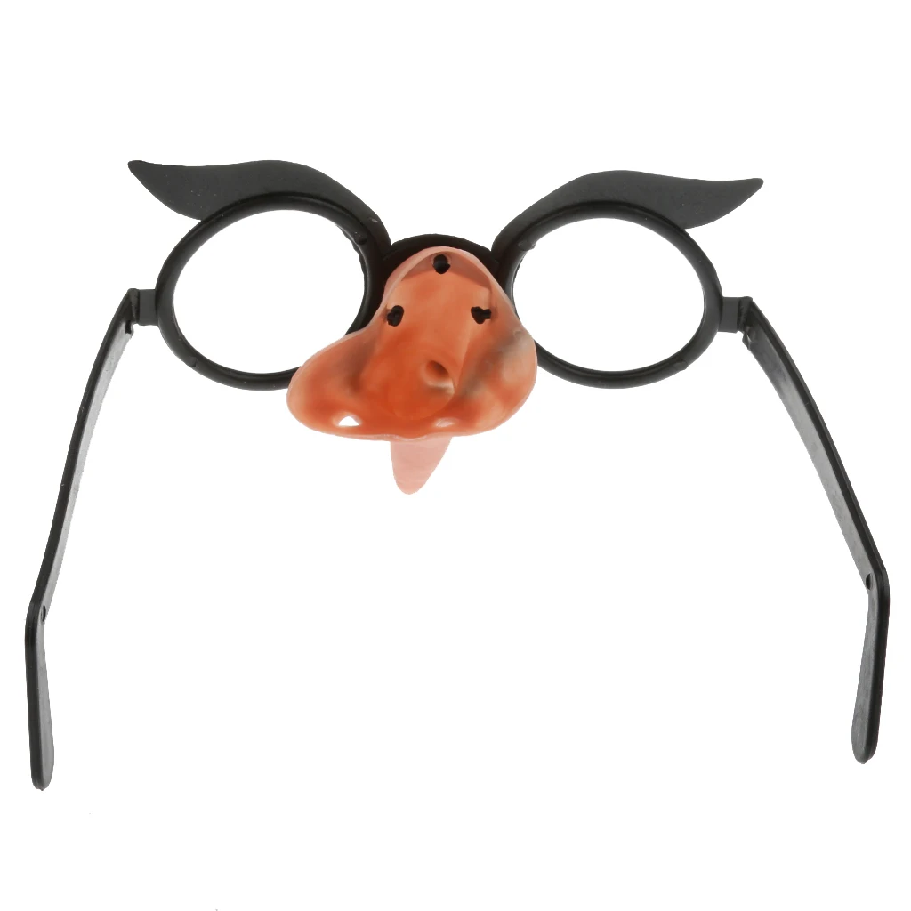 Halloween Theme Party Funny Witch Nose Glasses Frame Fancy Dress Trick Long Nose Prank Party Props Decor Kids Adults Toys