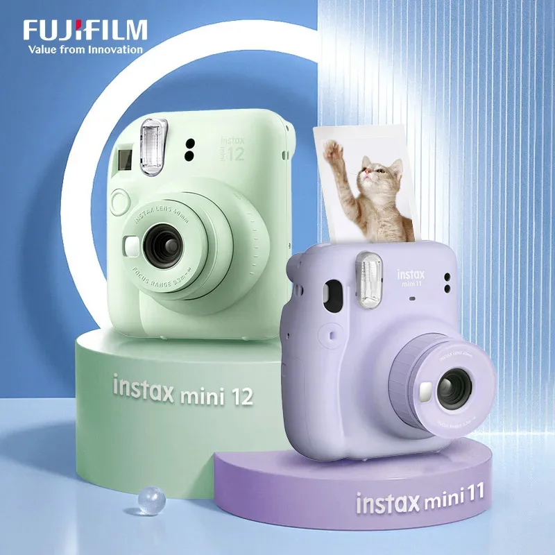 Origine Fuji Fujifilm Instax Mini 11 Fotocamera Istantanea Instax Mini 12 Film Photo Snapshot Stampa Camerashoting Fotocamera Aggiornata