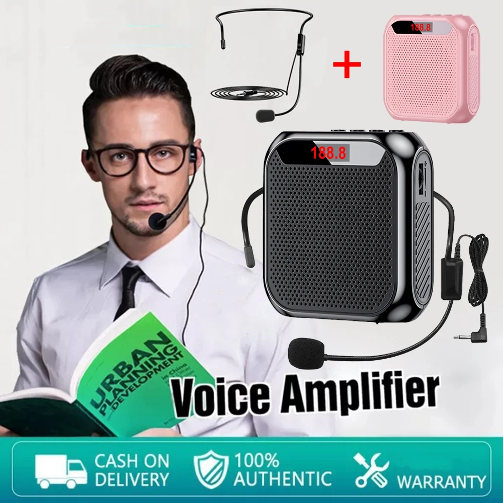 Car Audio Mua Voice Amplifier Wireless For Teachers, 18W Personal