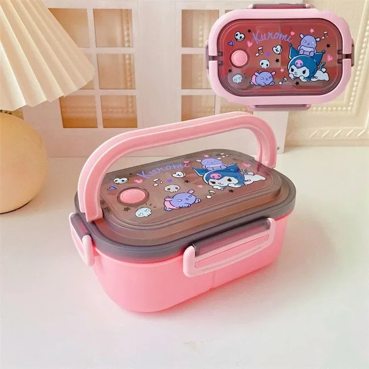 thumbnail image 1 of Disney Stitch Cute Cartoon Portable Lunch Box Student Hermetic Bento Box Office Portable High Capacity Double Layerlunch Box, 1 of 5