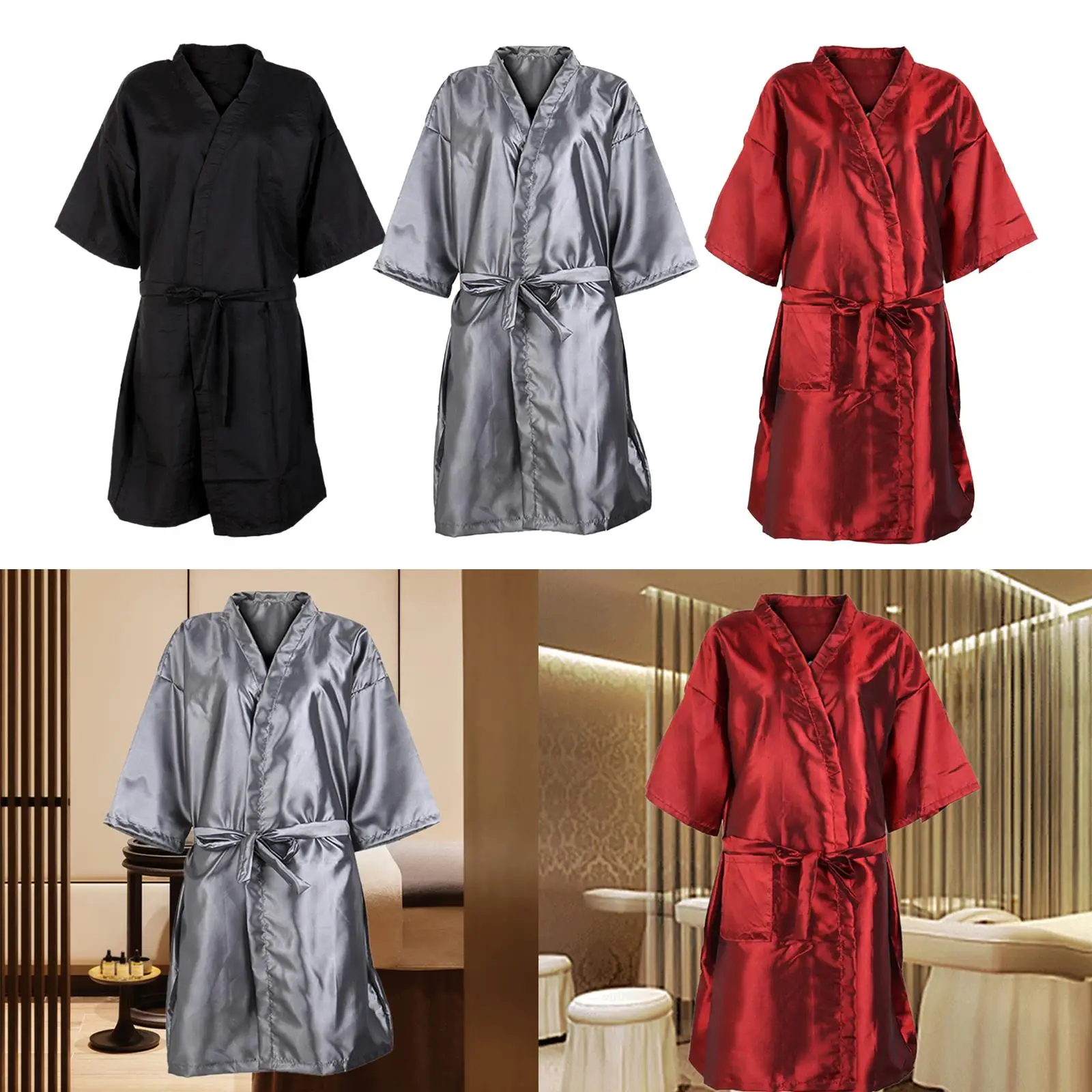 Salon Client Gown Comfortable Women Robe for Beauty Centers Spa Cosmetology 2