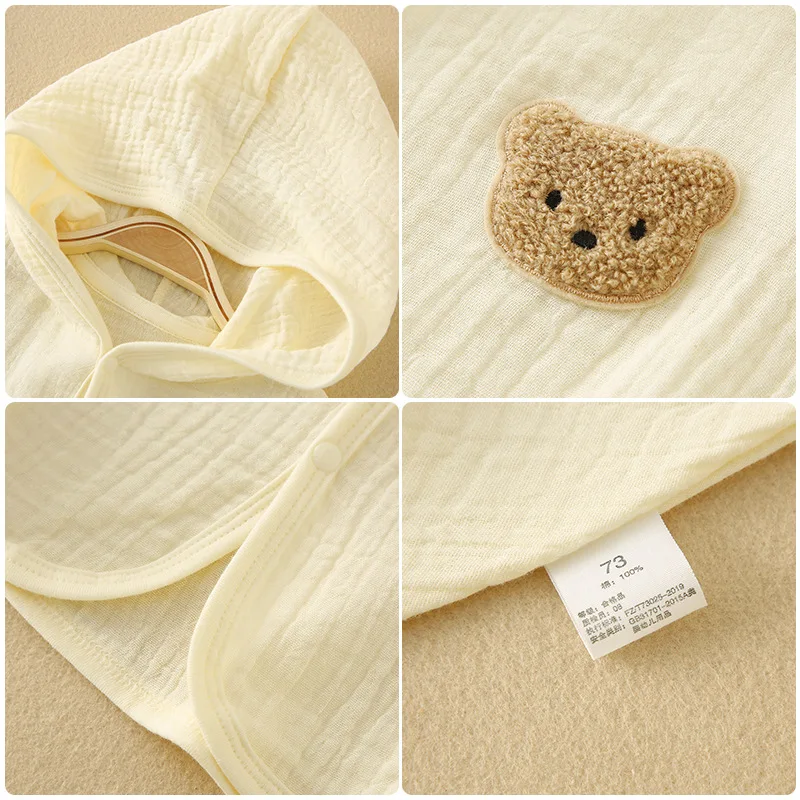 Summer Baby Coat Cardigan Sun Protection Air-Conditioning Cute Bear Infant Clothes Jackets Girls Boys Beach Clothes Outerwear