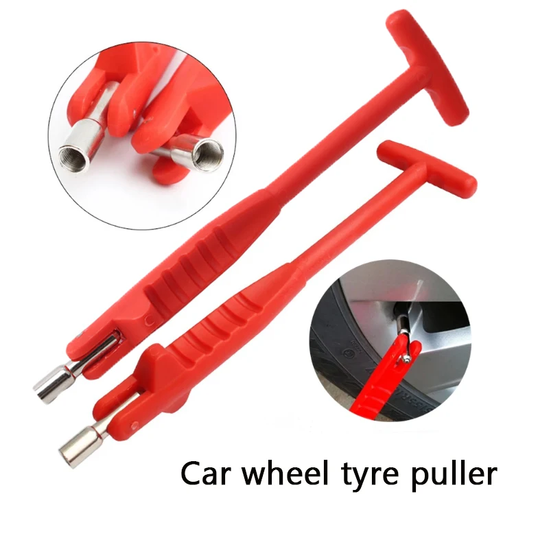 Metal Tire Repair Tools Metal Car Puller Wheel Tire Remover Installer Car Repair Accessories Valve Stem Puller Tube