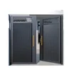 DS Customized Villa Aluminum Luxury Design Smart Door Lock Front Entry Double Doors 1