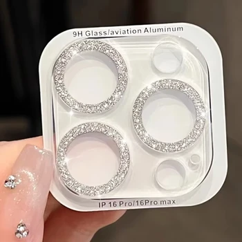 Luxury Glitter Camera Lens Protector For IPhone 16 Pro Max Plus 15 14 16 17Dopamine Candy Color Glitter Lens Film Cover 1