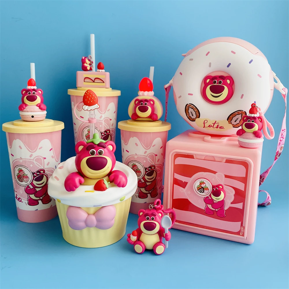 

OFFICIAL Toy Story Lotso Cake Cup Lovely Strawberry Bear Topper Cup Popcorn Bucket Theater Exclusive Christmas Gifts