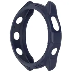 Premium Watch Screen Protector Bezel Frame with Smart Bracelet Shell Design (Dark blue)