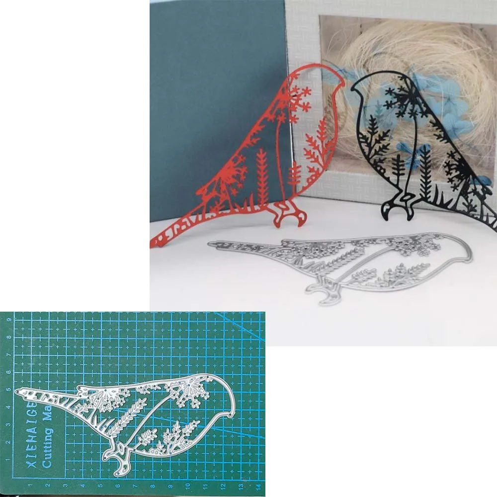 

Металлический трафарет для скрапбукинга в виде птицы, шаблон для рукоделия, бумажный альбом, лезвие, перфоратор, карточка, подарок, Декор, вы...