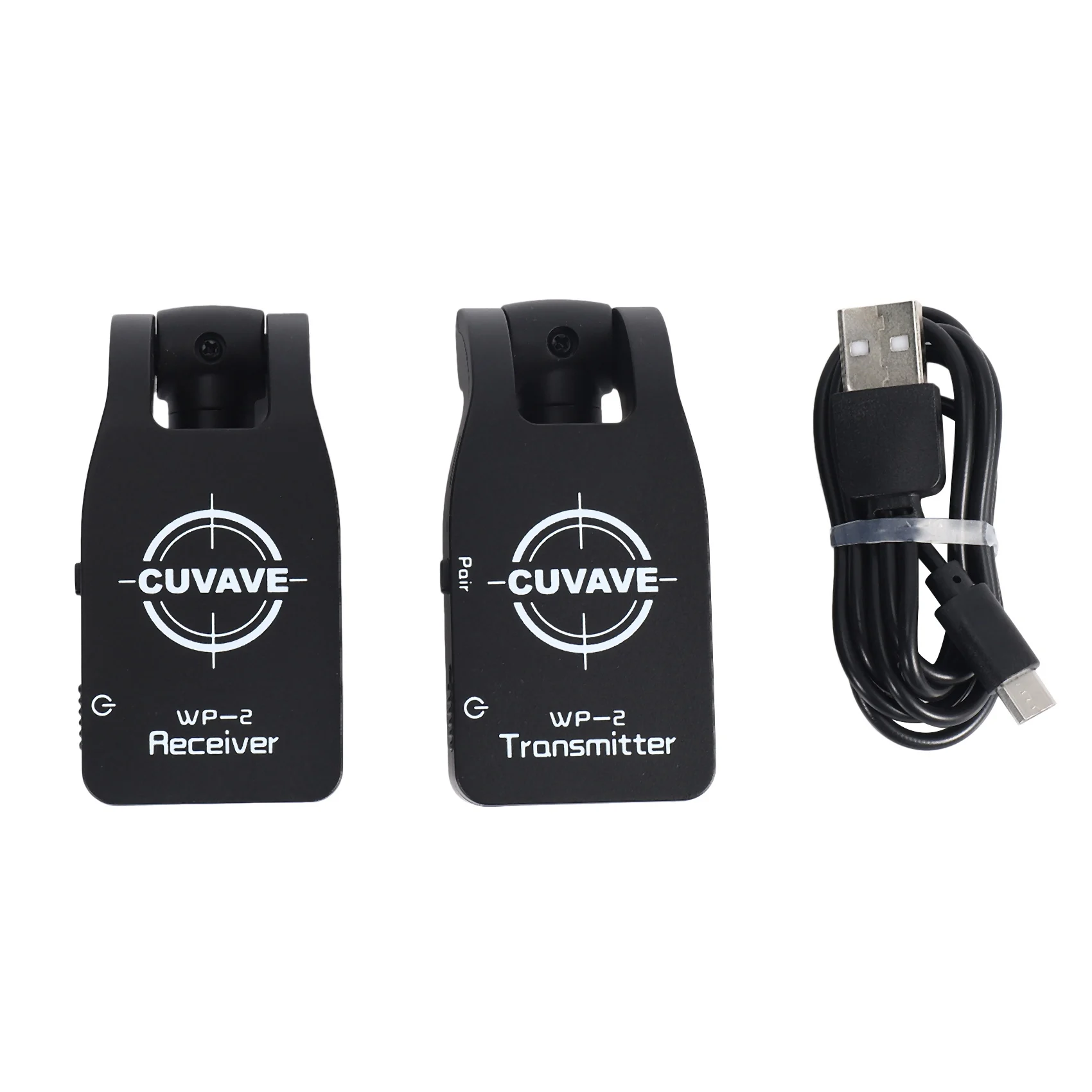 

CUVAVE Wp-2 2.4GHZ Wireless Guitar System Digital Transmitter Receiver for Electric Guitar Bass Built-In Rechargeable Lithium Ba