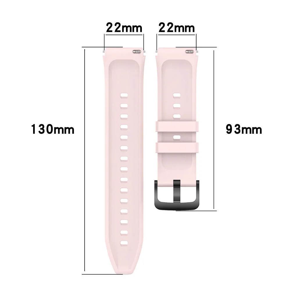 22mm Silicone Band Strap for Xiaomi Mi Watch Color Replacement Bracelet Breathable Lightweight Sports Bands For Watch Accessory 