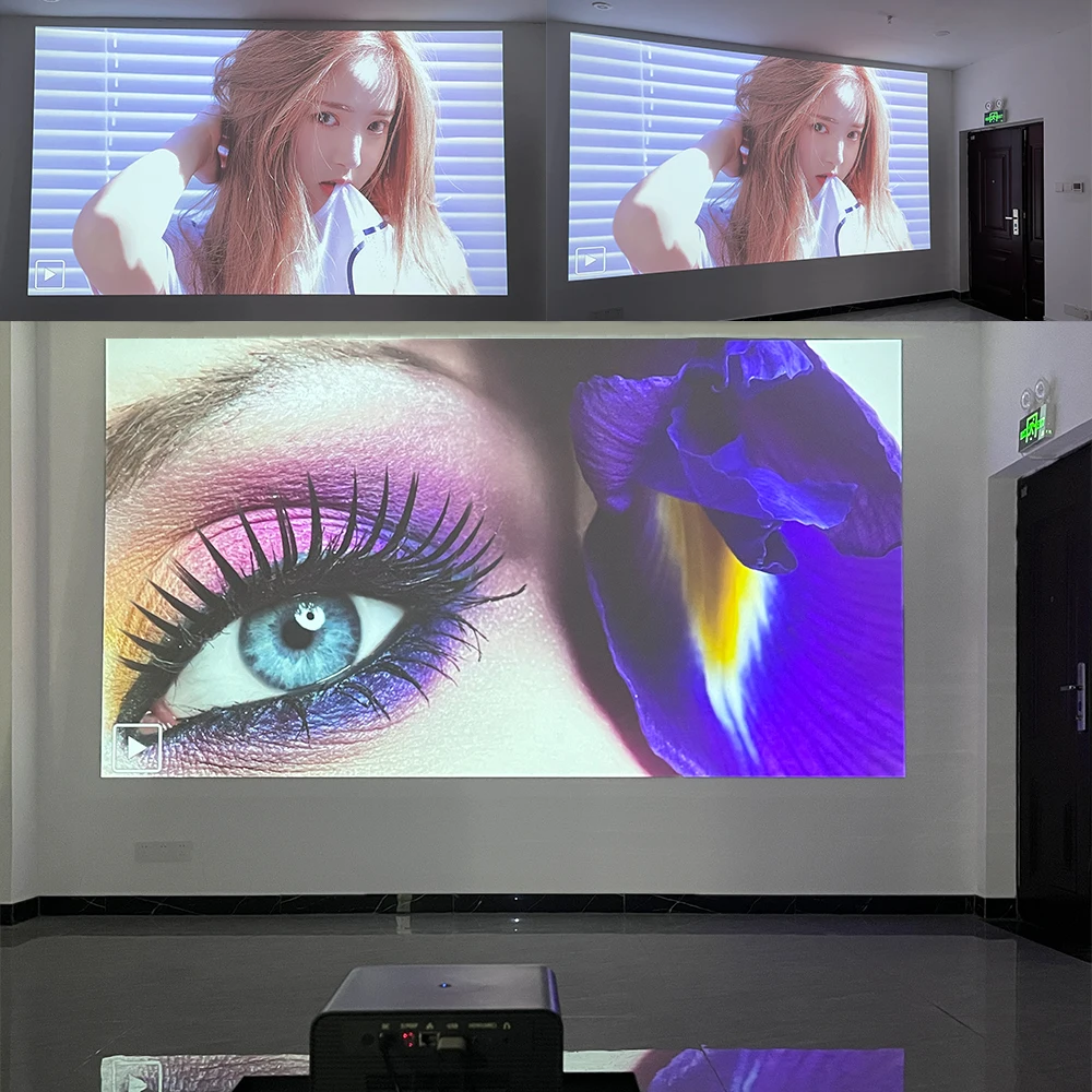 Mini projector Portable projector Video projector Jenovox M3000 Pro DLP Projector Produce by Changhong 1080P Projector Support 4K Video Home Theater 3D Android Smart TV With MEMC