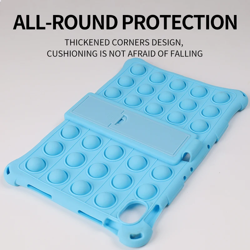 para oppo realme almofada polegada caso crianças bolha macia tablet suporte capa para realmepad case caso funda