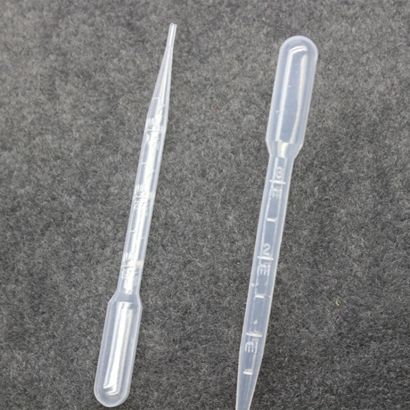 10 Pc/pack 3ml Disposable Plastic Graduated Pipette Dropper,Dropping Glue Tool,High Transparency,Clear Scale,Elastic Suction Bag