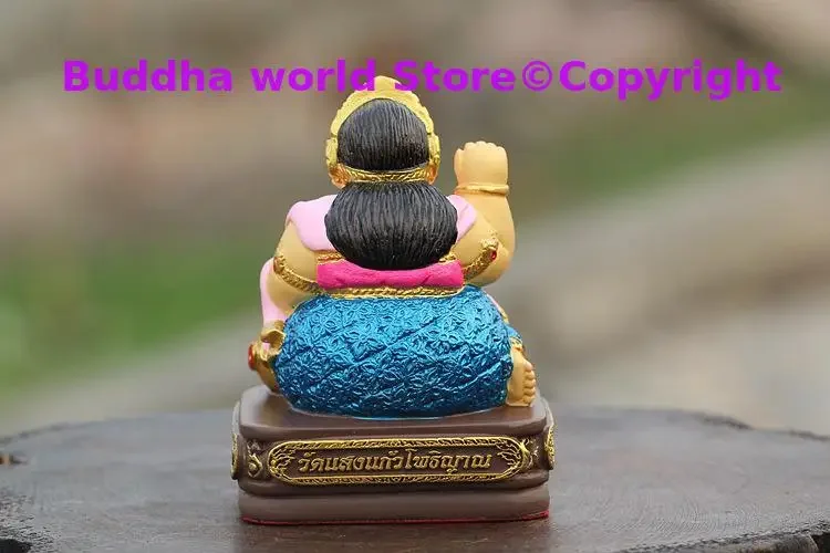 HOME CAR SHOP GOOD LUCK talisman Southeast Asia Thailand Temple Buddha bring fortune Goddess of Wealth Nang Kwak statue 2