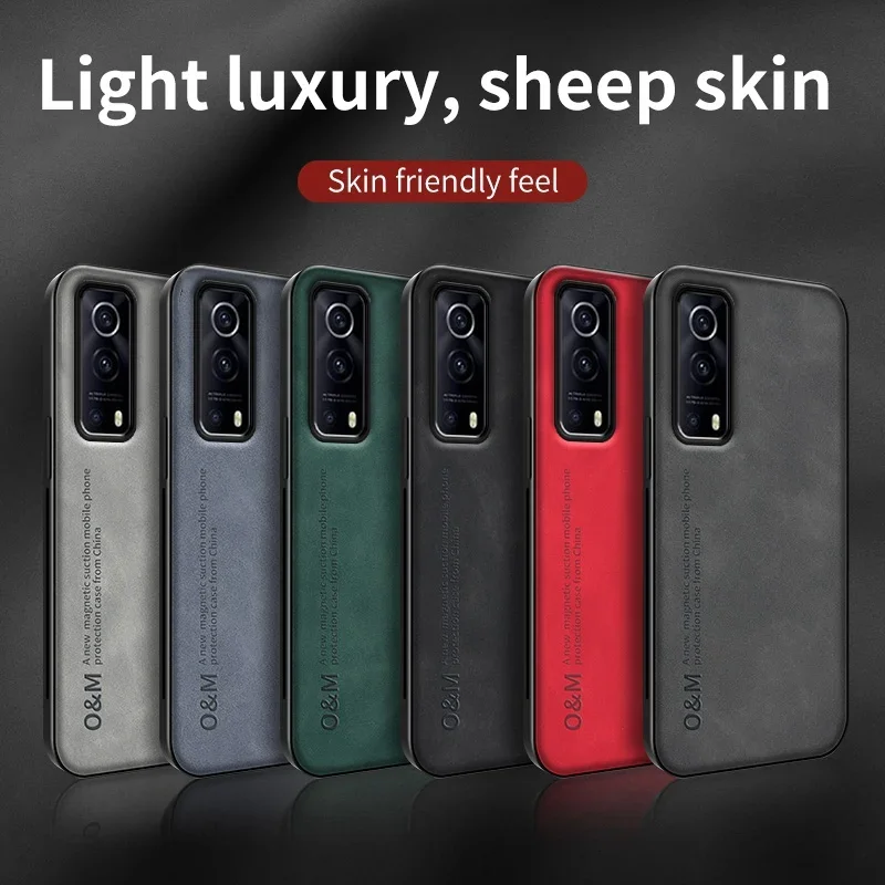 Luxury Magnetic Leather Silicone Phone Case Cover