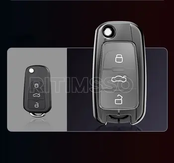 3 pulsanti in lega Tpu Remote Flip guscio chiave auto pieghevole per MG GS Roewe MG7 GT GS 350 360 750 W5 - 3 pulsanti in lega Tpu Remote Flip guscio chiave auto pieghevole per MG GS Roewe