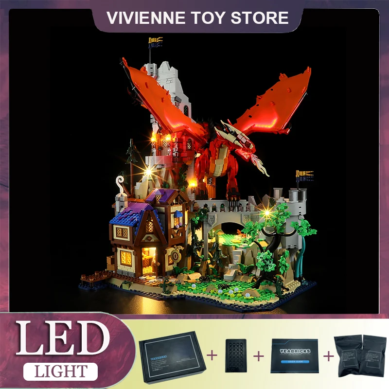 

LED Light Kit For LEGO 21348 Red Dragon's Tale Technical Building Blocks Brick Toy（Only LED Light，Without Blocks Model)