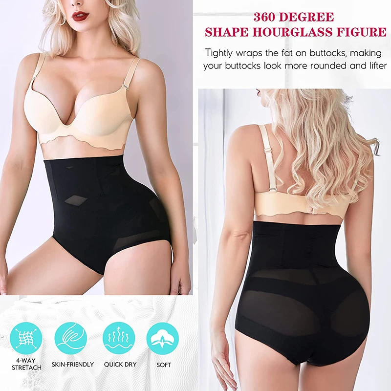 Sexy High Waist Briefs Butt Lifter Women Shapewear Tummy Control