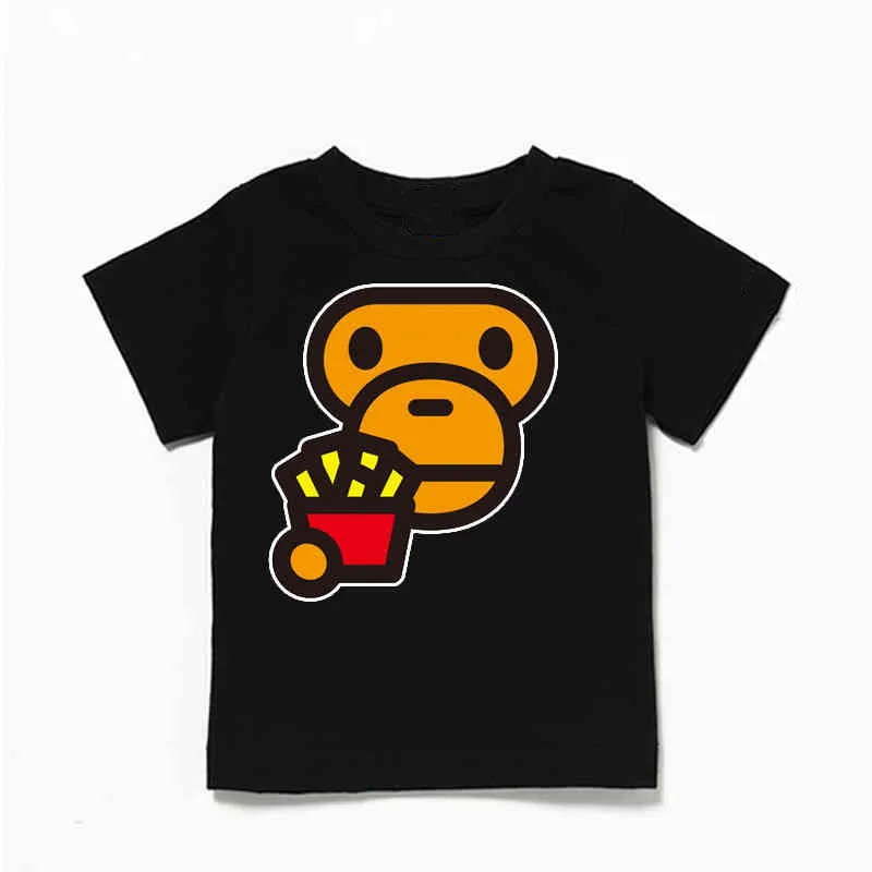 Child Boys Girls Baby Monkey Summer Short Sleeve T-shirts
