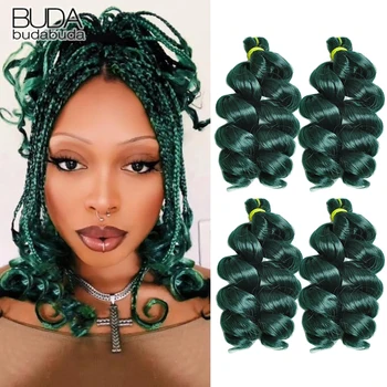 French Loose Curly Braiding Hair12Inch Synthetic French Curl Braiding Hair Extensions Pre Stretched Deep Wavy Twist Crochet Hair 1