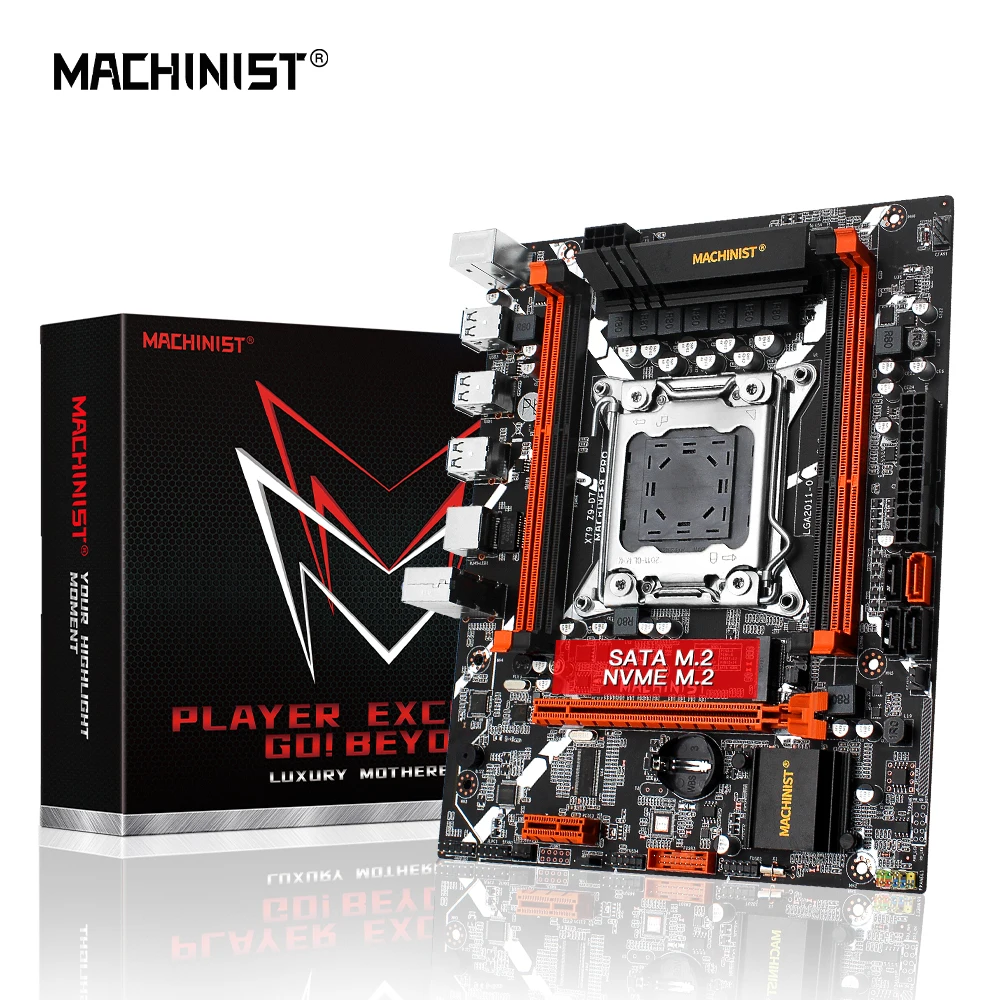 MACHINIST X79 Motherboard Support Xeon E5 2650 2670 V2 V1 CPU Processor LGA 2011 DDR3 ECCNON-ECC RAM Memory SATA 3.0 NVME M.2 D7