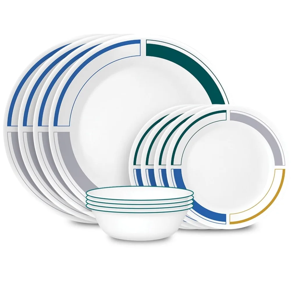 

Color Block 12-pc Dinnerware Set, Serves 4