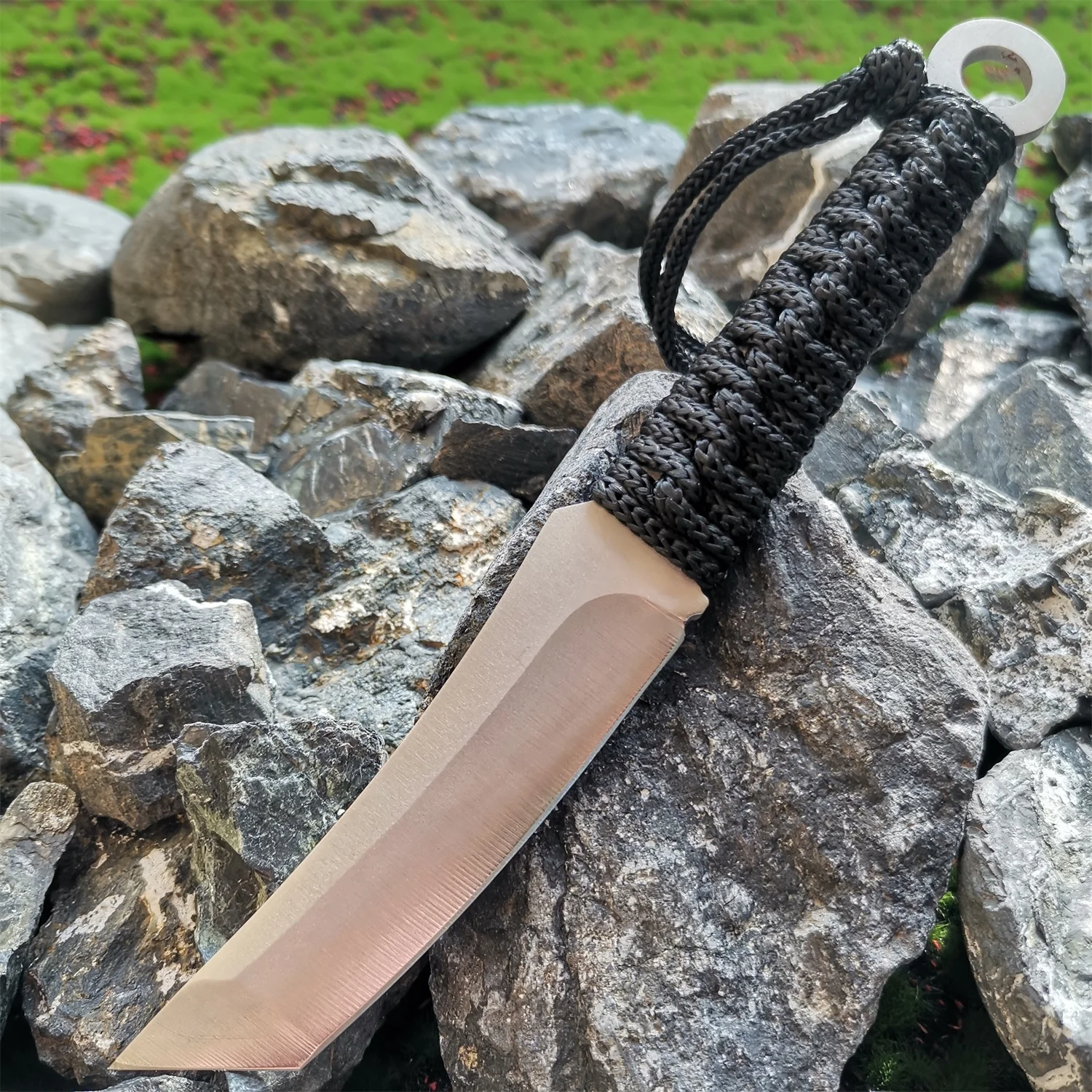 8CR15MOV Steel Straight Knife Outdoor Rescue Camping Tactical Knife Fishing Camping EDC