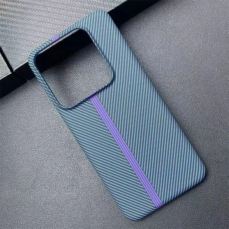 Fashion Hard Carbon Fibre Slim Protective Back Cover Case