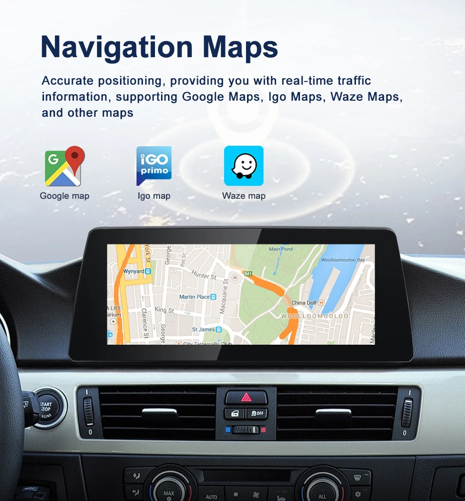 STWE Qualcomm Snapdragon 6125 665 10.25inch 8Core Android14 For BMW 3Series E90