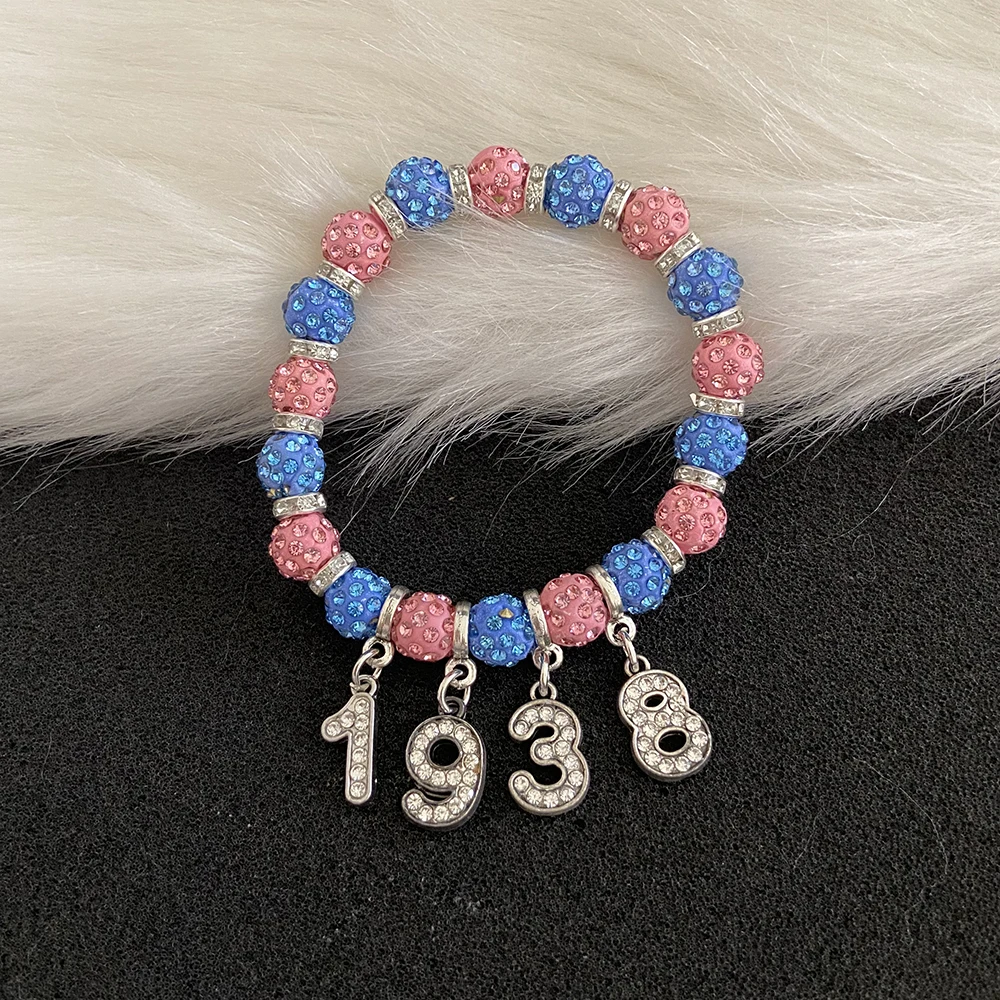 

Diamond Shining Bead Club Member JJ Symbol Association 1938 Women's Bracelet