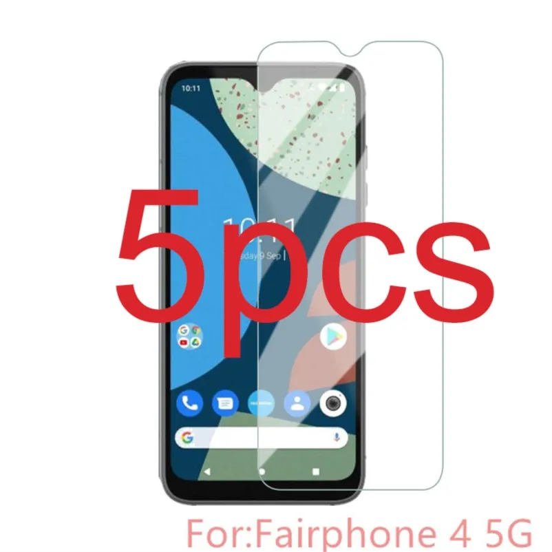 5 Pz Per Fairphone 4 Vetro Temperato Protettivo Per Fairphone 4 6.3 Pollici Protezione Dello Schermo Copertura Del Telefono Pellicola Protettiva Scudo