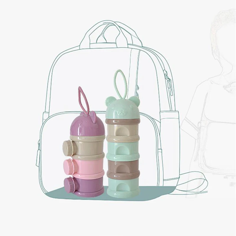 3/4 Layers Bear Baby Food Snacks Container. - Image 6