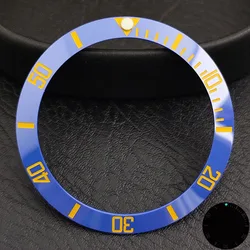 Blue - Green Luminous 38.5mm Ceramic Bezel Insert (6)