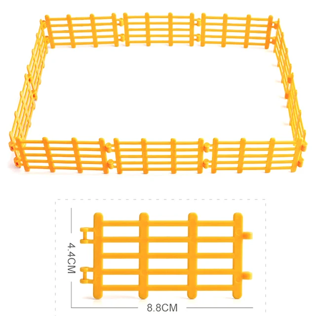 Diy Szimuláció Gyerekek Játékok Állatok Farm Baromfi Kerítés Modellek Legelő Állatkertek Figurák Fogva Tartott Vad Farkas Védőkorlát - Image 4