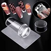 Nails Art Stamping Plates Kit French Manicure Design Plate Stamp Polish Stencil Template Seal Stamper Scraper Accessories Tools 4