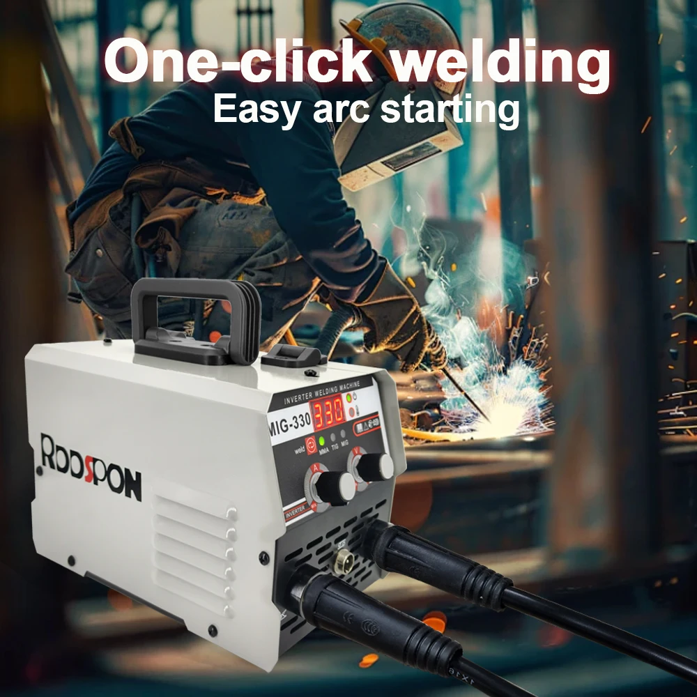 RDDSPON 3 in1 MIG/TIG/MMA Semiautomatic Welding Machine 330A Inverter Welder 110V 220V Non Gas Welder For Gasless Iron Soldering