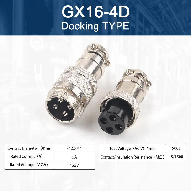 GX16 2/3/4/5/6/7/8/9/10 Pins Aviation Plug Aviator Socket Butt Joint Male&Female Docking Connectors image 9