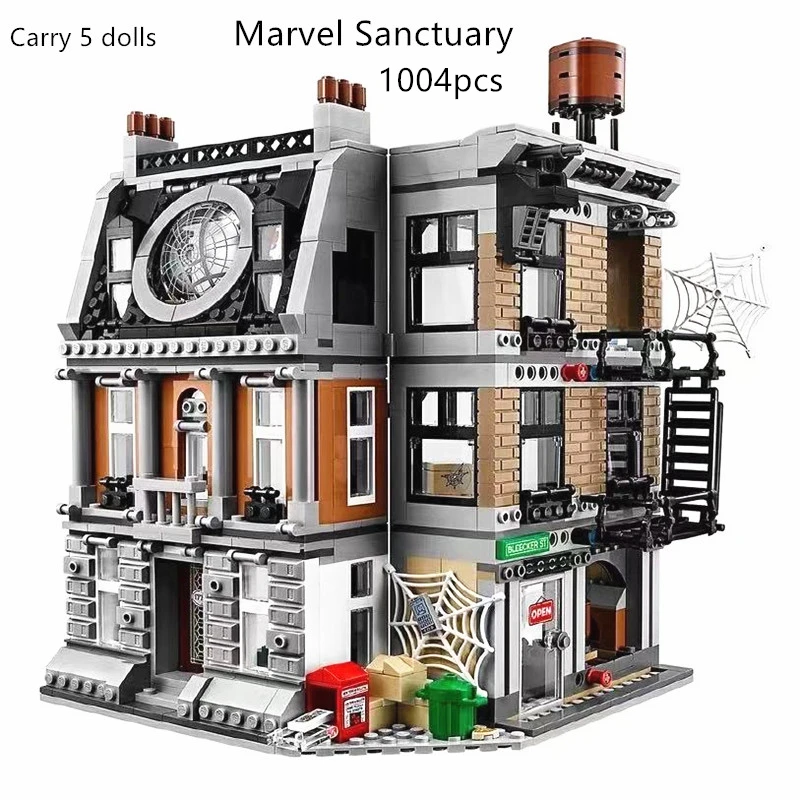 

New Disney Doctor Strange Avengers Sanctuary Building Block Toys Iron Man Spider Man Diy Room Decorate Child Gift Fun Game Boys