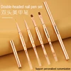 Nail Art Brush Personalized Manicure Tools Design Tip Painting Drawing Carving Dotting Pen FlatFan Liner Acrylic Gel Custom Logo 1