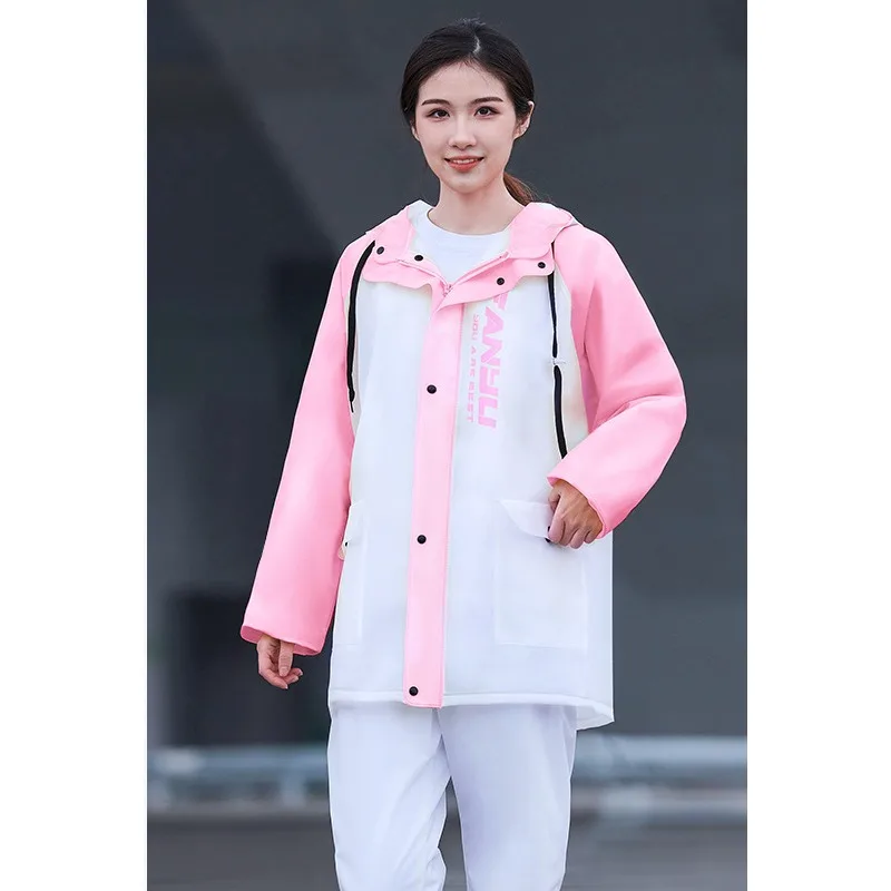 2024 New Fashion Raincoat and Rain Pants Suit Split Men and Women Hiking Takeaway Rider Anti-storm Raincoat