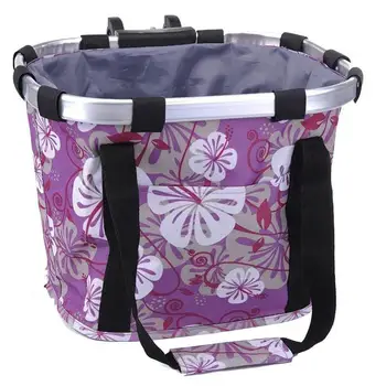 Pet Bike Basket Carrier Folding Quick Release Small Pet Bicycle Basket Lightweight And Durable Electric Vehicle Basket For