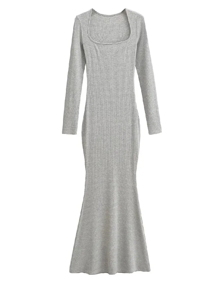 Bodycon Knitted Maxi Dresses - 2023 Sexy Collar Knitted