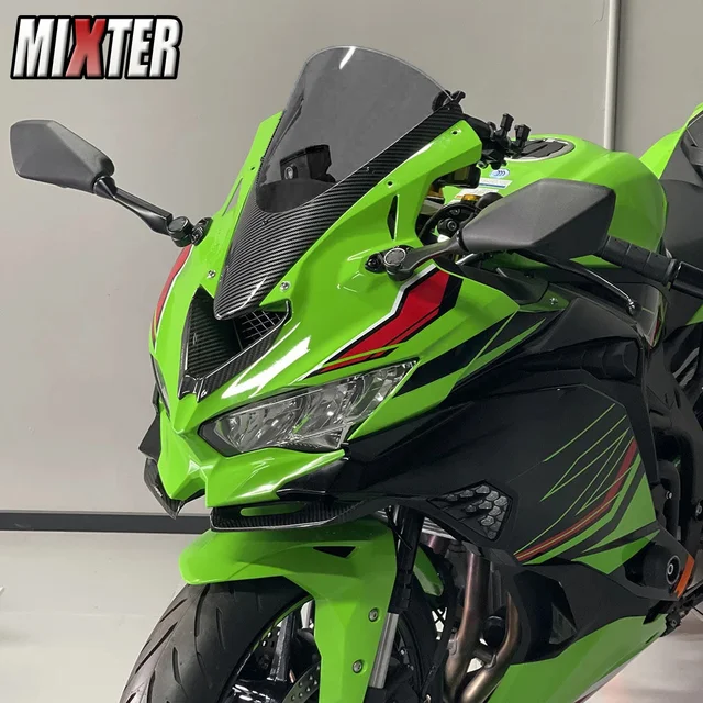 ぴら様l96 18-21 ZX6R Dark Smoke PUIG Double Bubble Windshield Windscreen