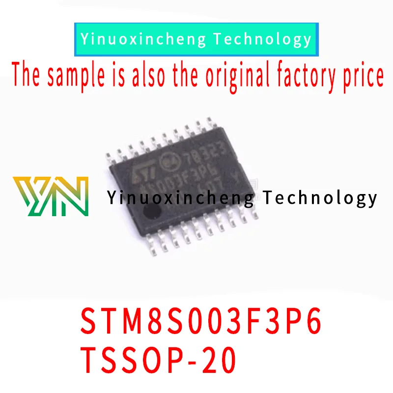 10PCS/LOT Original genuine STM8S003F3P6TR TSSOP-20 16MHz/8KB flash memory/8-bit microcontroller MCU 50pcs stm8s003f3p6 8s003f3p6 stm8s003f3p6tr tssop 20 16mhz 8kb 8 bit microcontroller chip smd ic