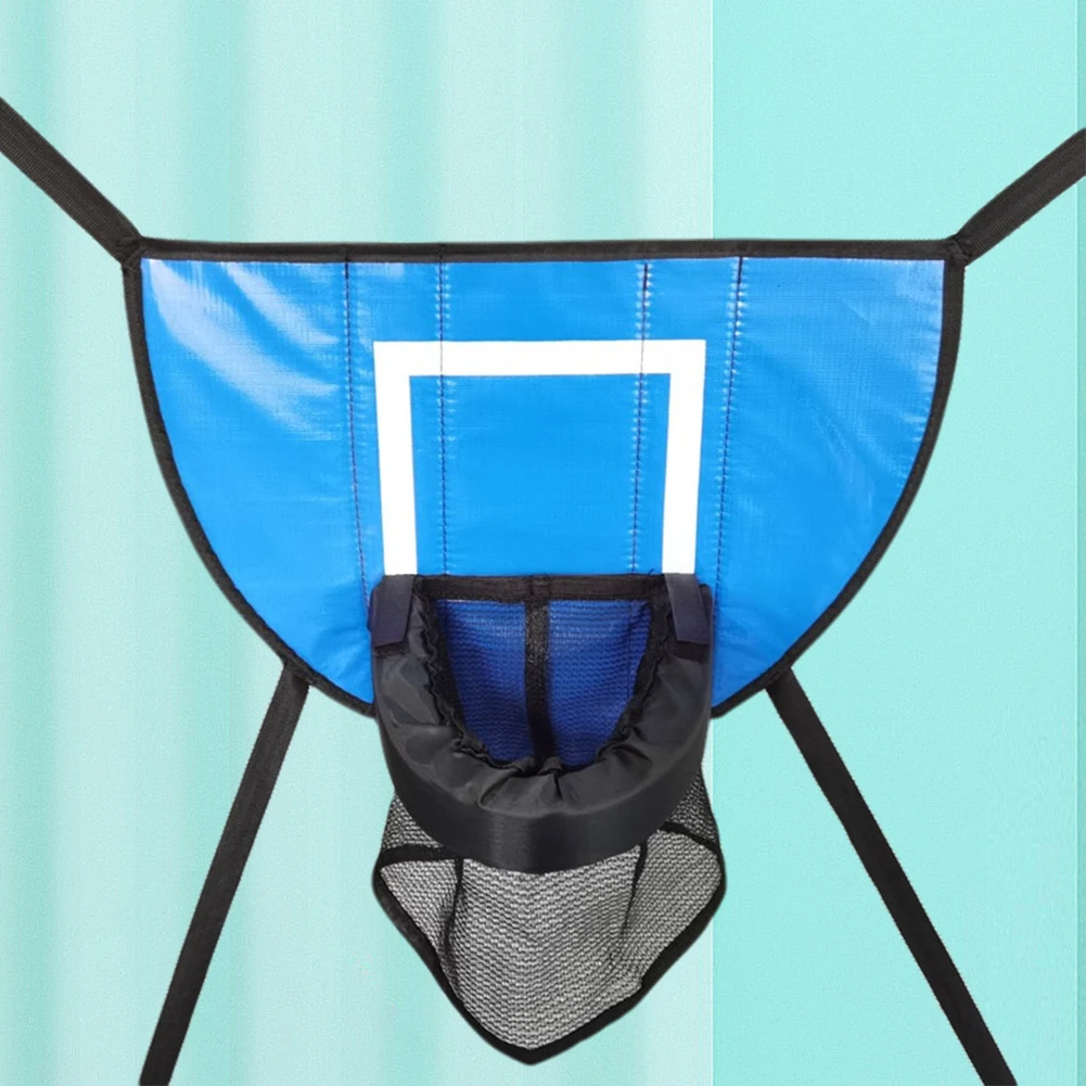 Trampoline Basketball Hoop Kit with Pump and Mini Ball Kids Sport Games Trampoline Accessory for and All Ages