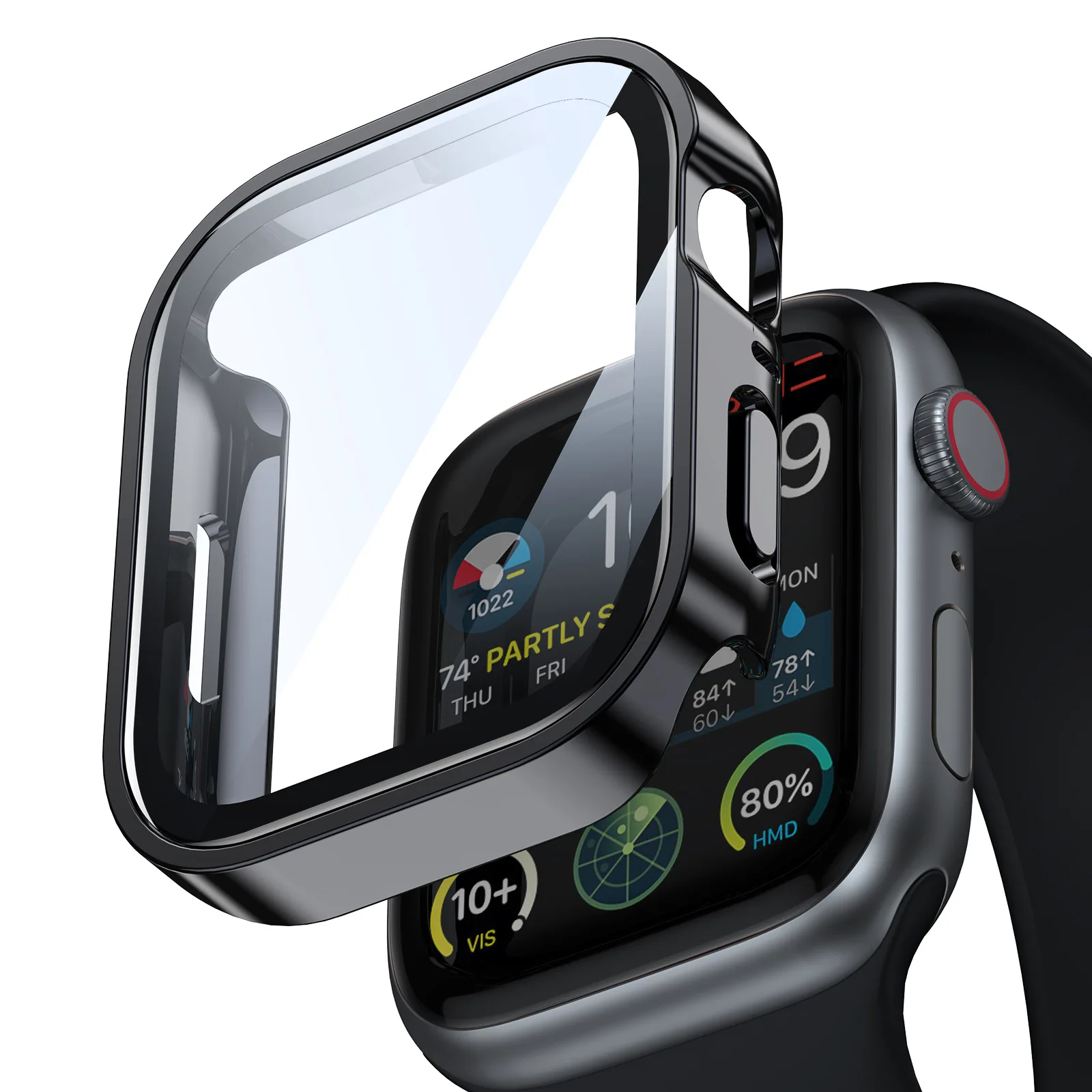 Premium Tempered Glass Case with Screen Protector – Straight Edge Cover