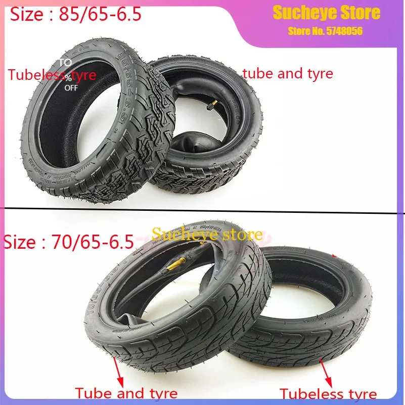 70/65-6.5 85/65-6.5 Per Xiaomi Pro Electric Balance Scooter Fuoristrada Tubeless Vacuum Tire O Air Tire