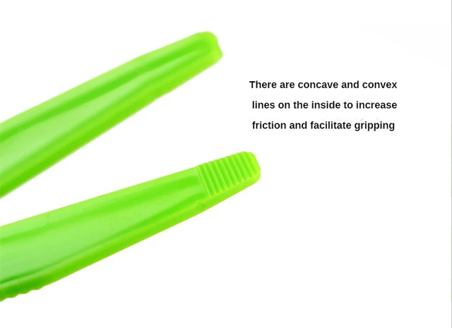 4pcs High Quality Durable Plastic Clip Tweezers Fine Motor for