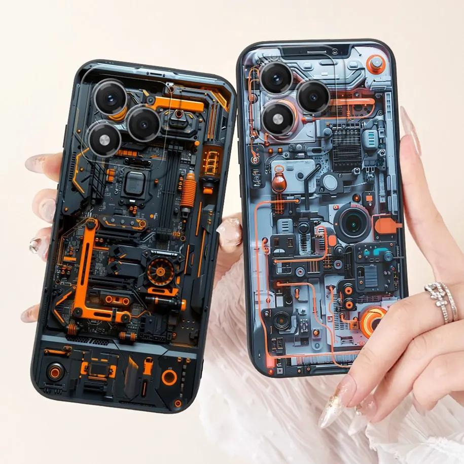 Cool Fashion Metal Painted Silicone Case